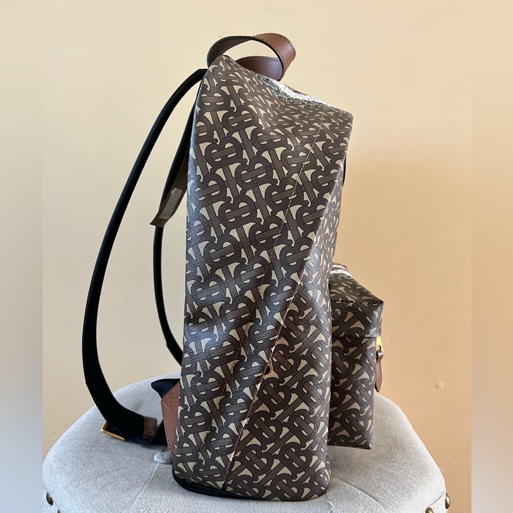 Burberry Monogram Stripe Print E-canvas Backpack - Picture 2 of 15